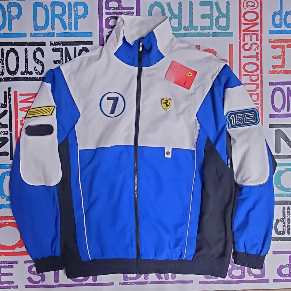 Puma Ferrari Zip Windbreaker Jacket New